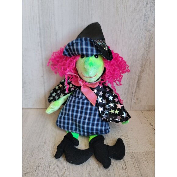 Beanie baby vintage scary witch plush Halloween home decor - Picture 2 of 9